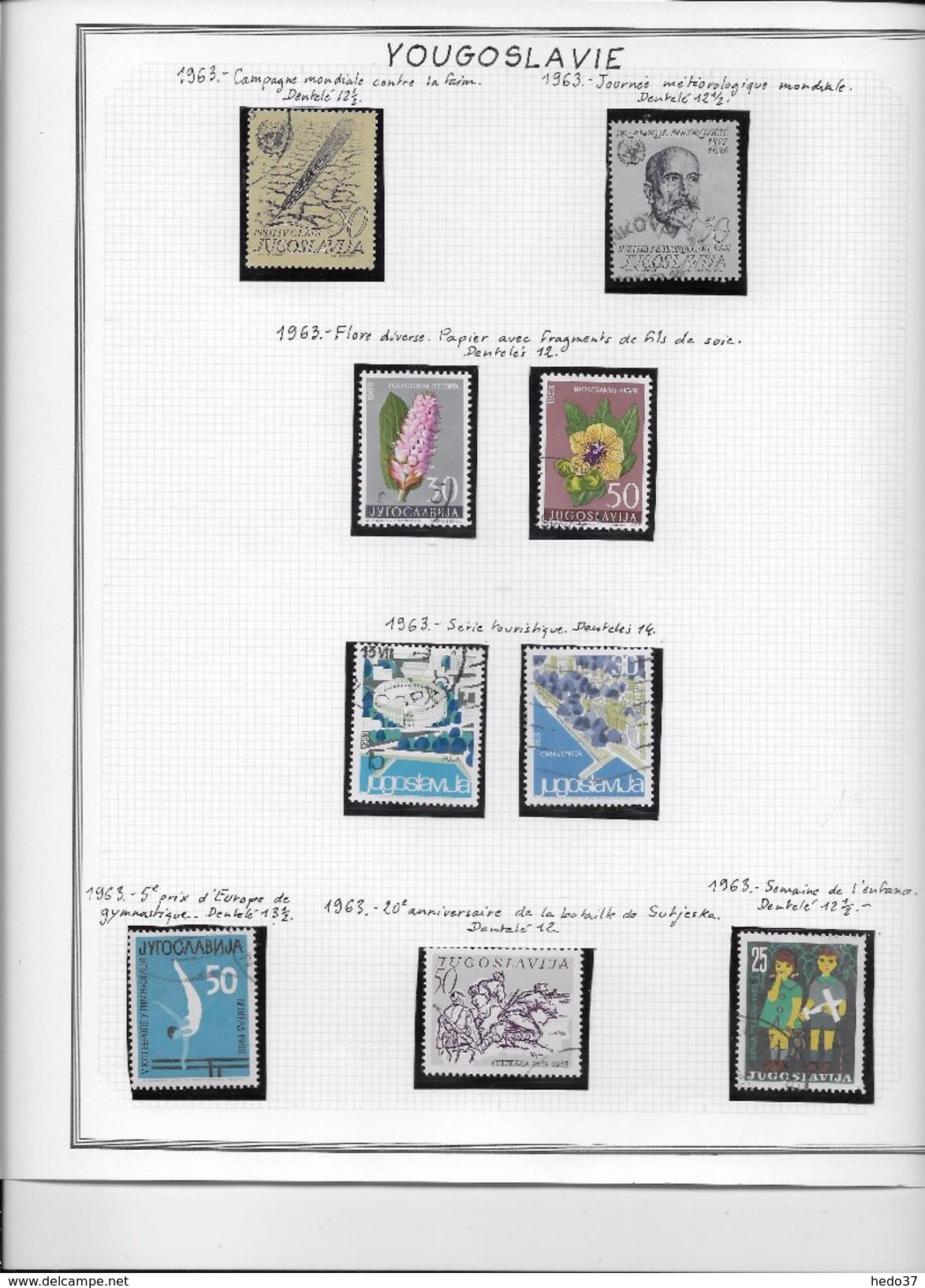 Yougoslavie - Collection Vendue Page Par Page - Timbres Neufs * / Oblitérés - B/TB - Lots & Serien