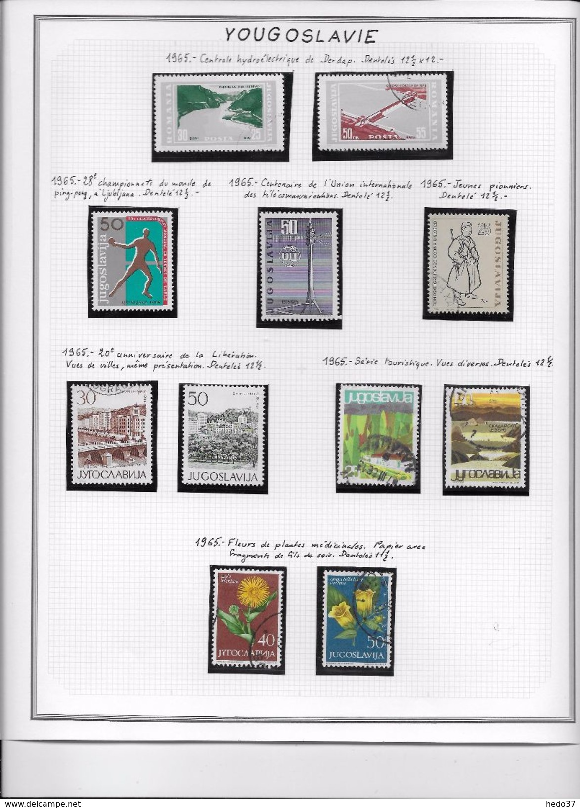 Yougoslavie - Collection Vendue Page Par Page - Timbres Neufs * / Oblitérés - B/TB - Lots & Serien