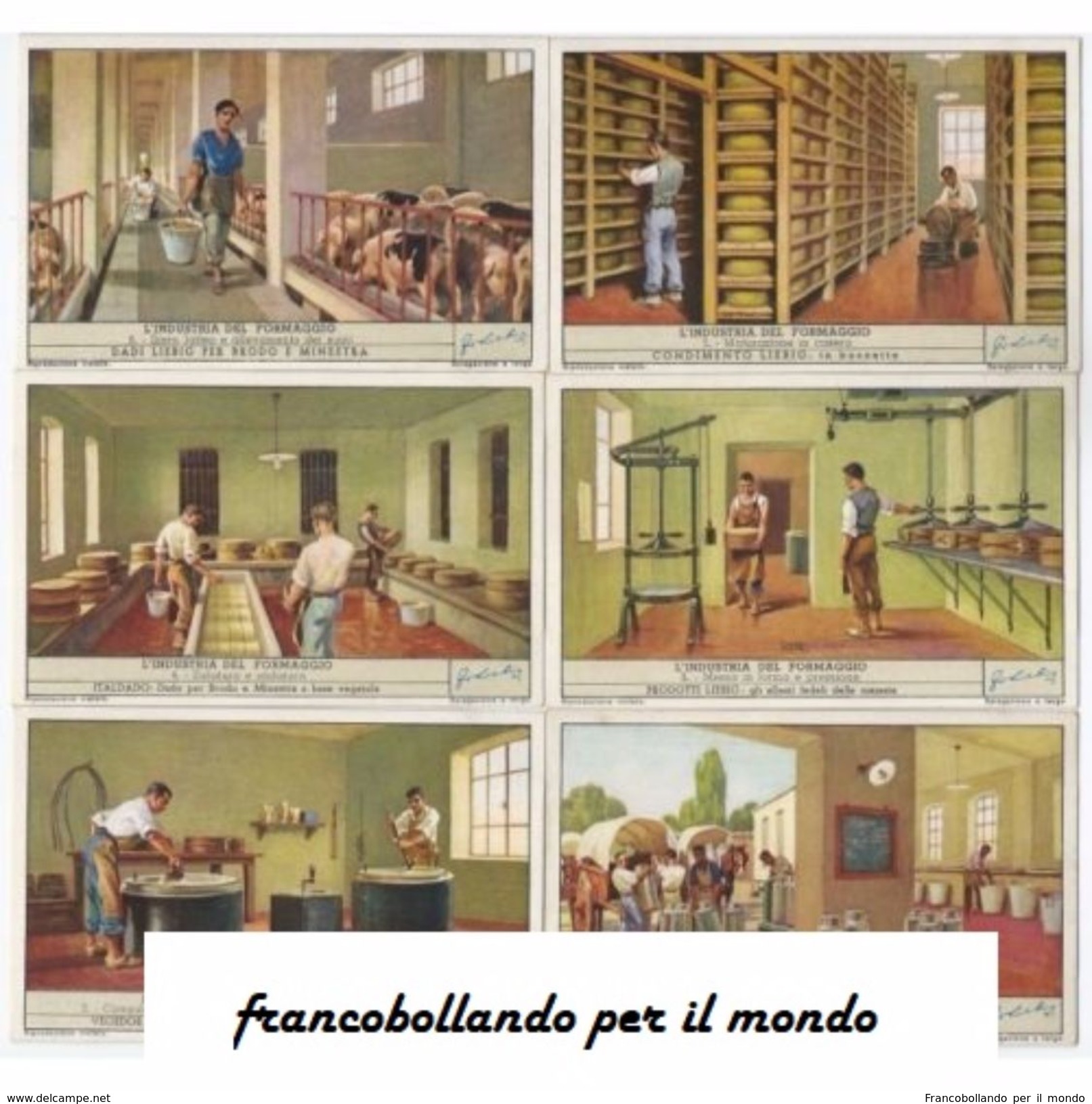 Chromo Liebig Sang. 1457 ITA L'INDUSTRIA DEL FORMAGGIO 1947 - Liebig