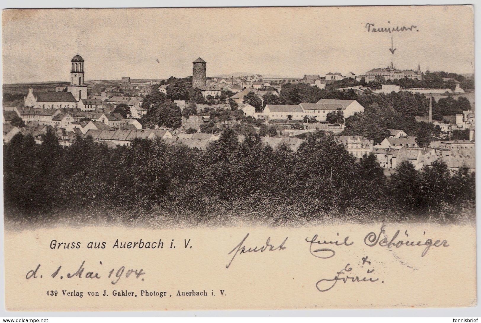 1904, " Auerbach I. V. "  , A167 - Auerbach (Vogtland)