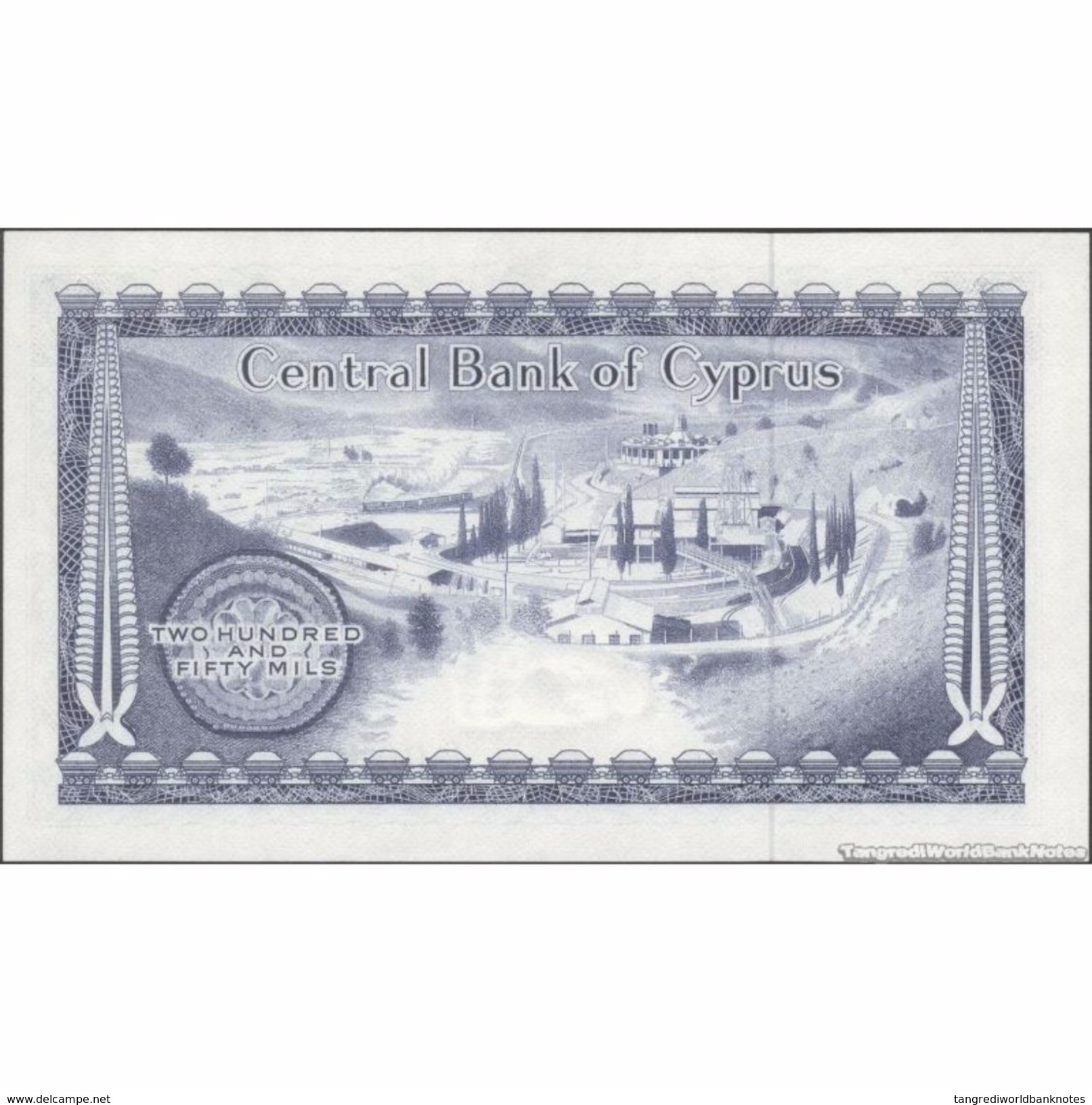 TWN - CYPRUS 41c8 - 250 Mils 1.6.1982 S/81 - 003671 UNC - Cipro