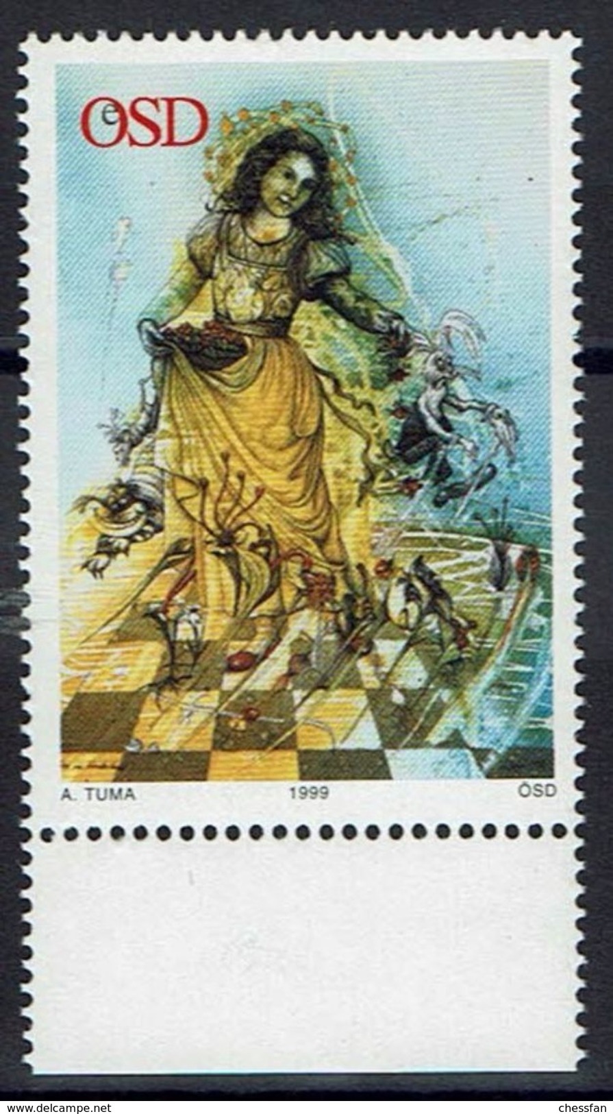 Schaken Schach Chess Ajedrez - Österreichische Staatsdruckerei - Vignet Caïssa - Echecs
