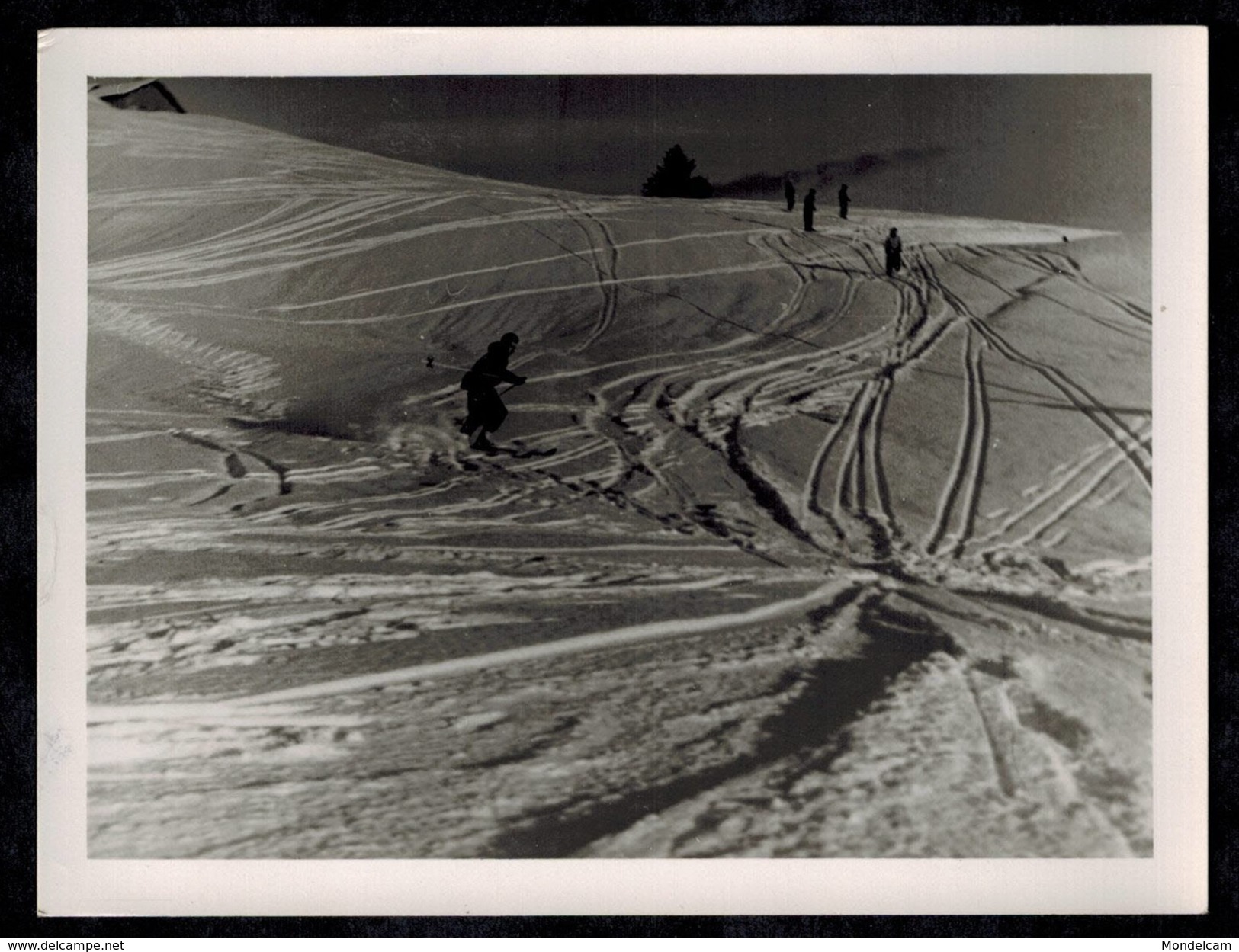 Photo 12 X 9 - Skieur Sur Piste De Ski Années 60 --- Del073 - Sports