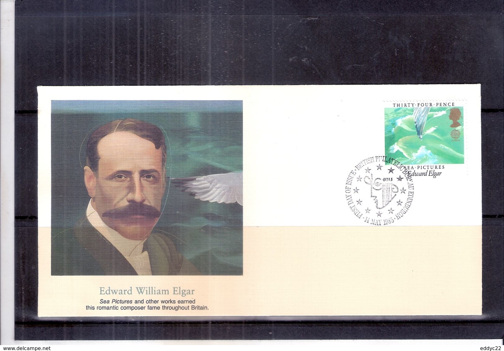 Musique - FDC Grande-Bretagne - Edward Elgar - Compositeur Et Chef D'Orchestre Britannique - Musica