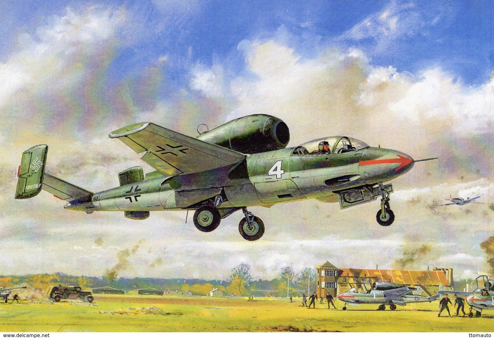 Heinkel He162 Experimental Jet  -  Art Card  -  CPM - 1939-1945: 2ème Guerre