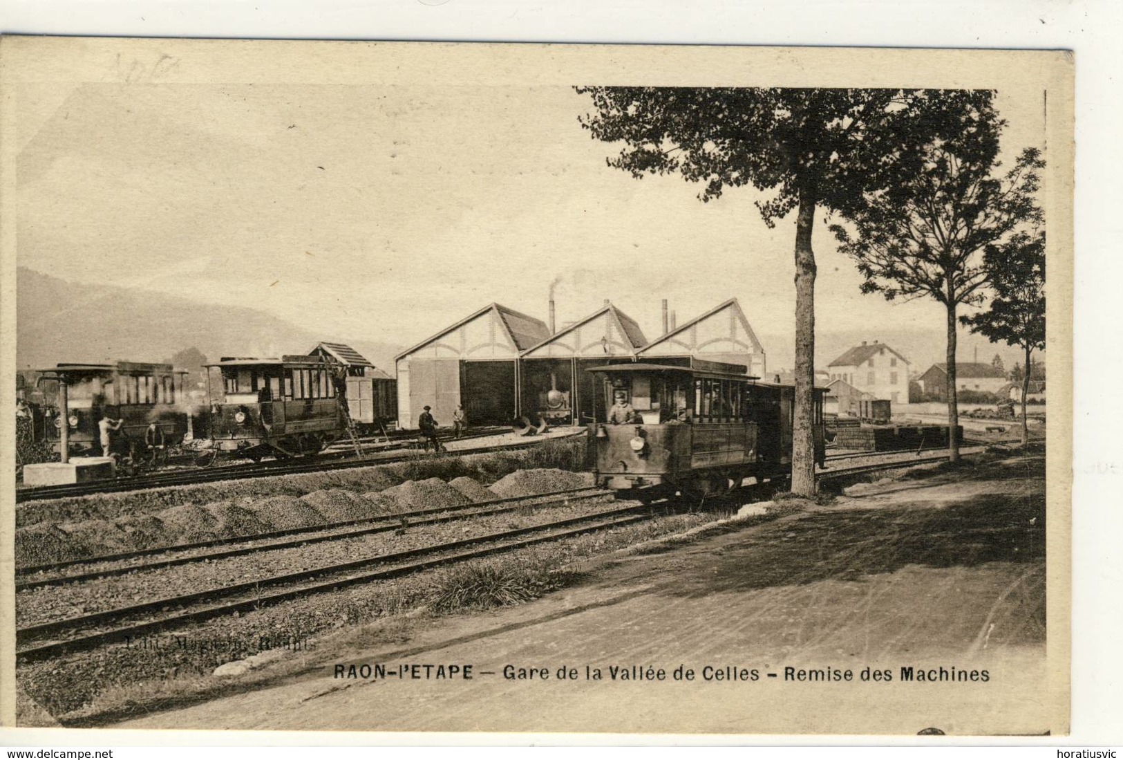 Raon-L'Etape.- Gare De La Vallée De Celles- Remise Des Machines,Breger Frères - Raon L'Etape