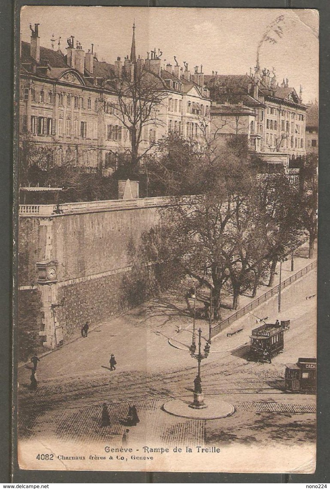 Carte Postale De 1916 ( Genève / Rampe De La Treille ) - Genève
