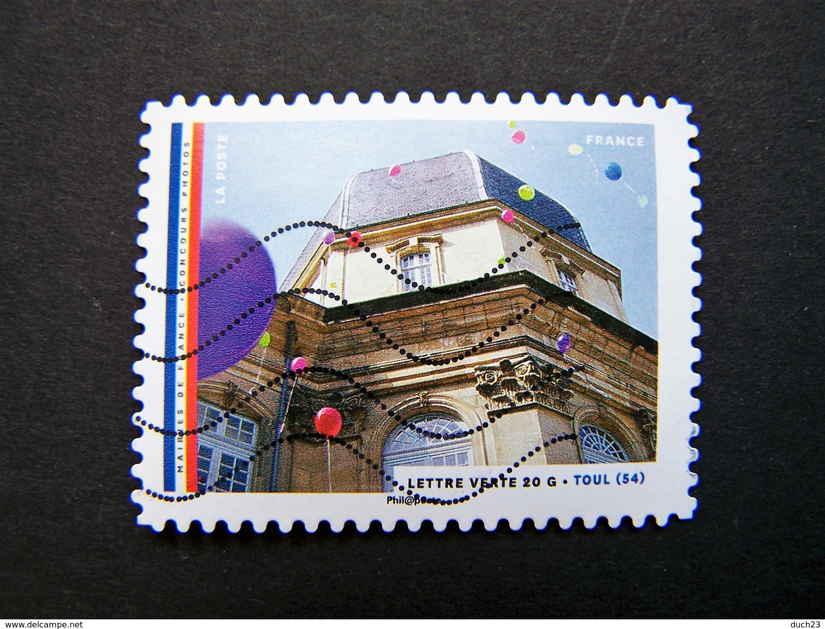 N° 1212 TOUL OBLITERE ANNEE 2015 SERIE DU CARNET LES MAIRIES DE FRANCE AUTOCOLLANT ADHESIF - Used Stamps