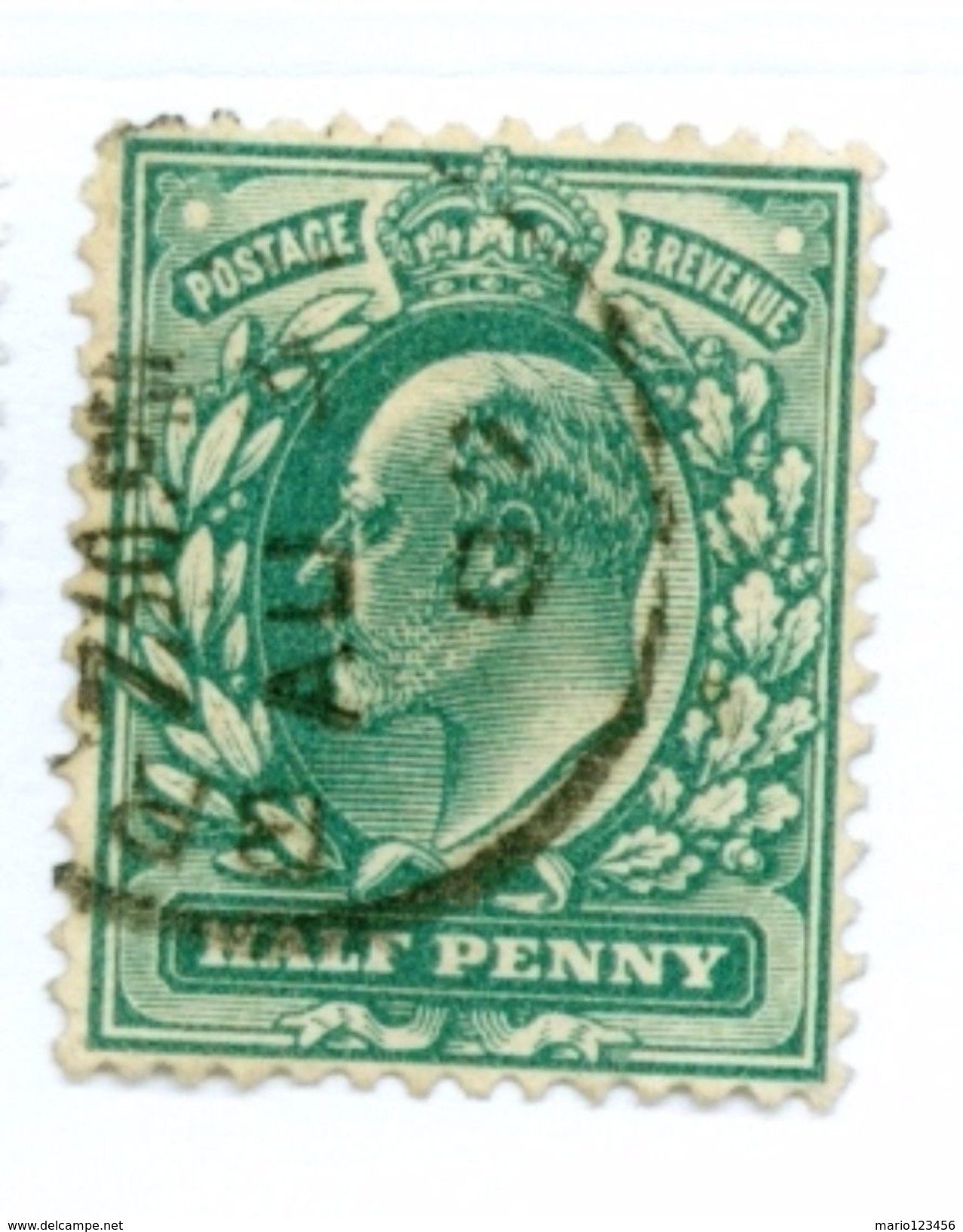 GRAN BRETAGNA, GREAT BRITAIN, RE EDOARDO VII, KING EDWARD VII, 1902, FRANCOBOLLI USATI   Yvert Tellier 106a..Scott 127 - Usati