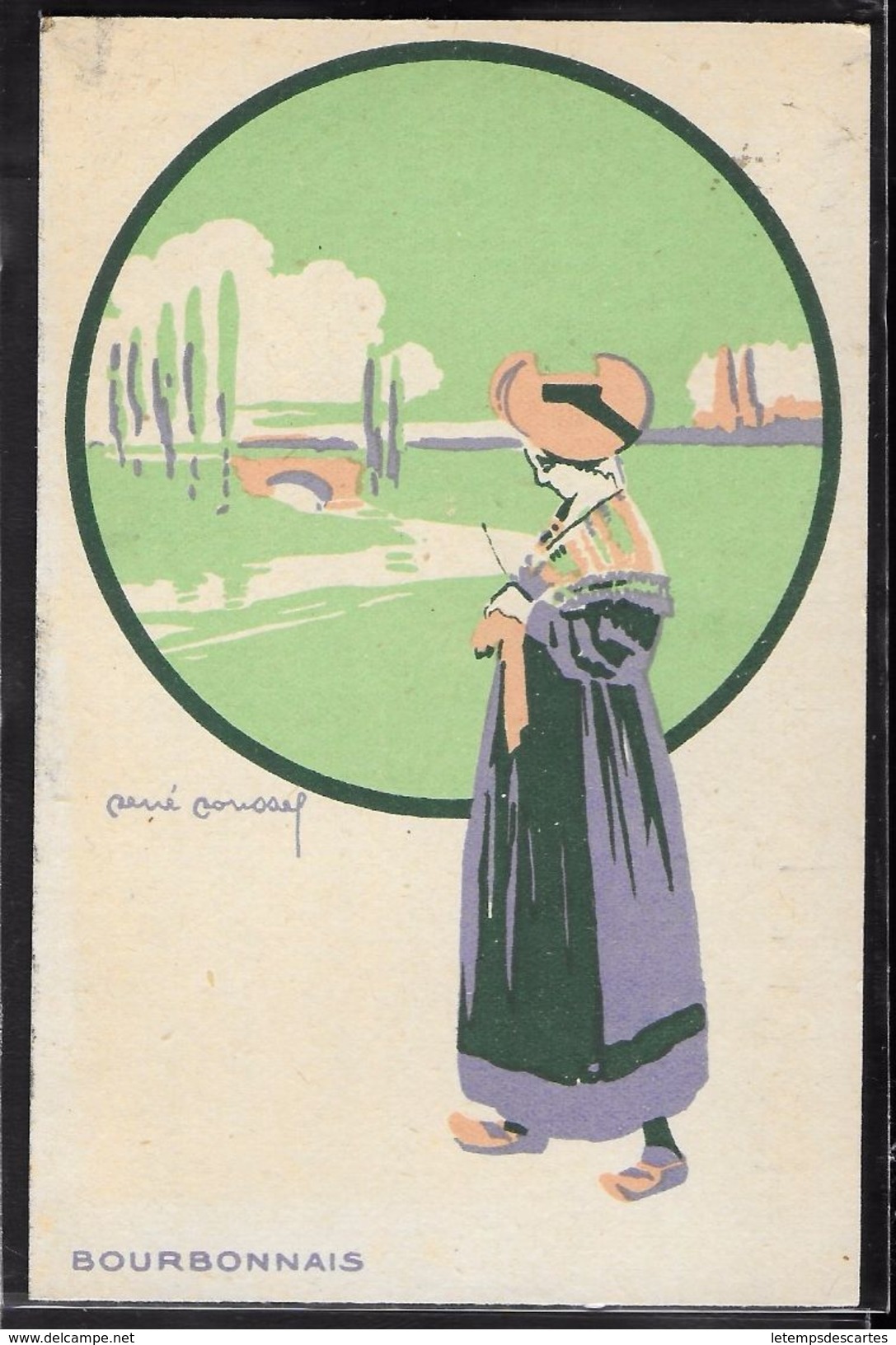 CPA ILLUSTRATION - Illustration De René Roussey - Femme Et Paysage - Roussey