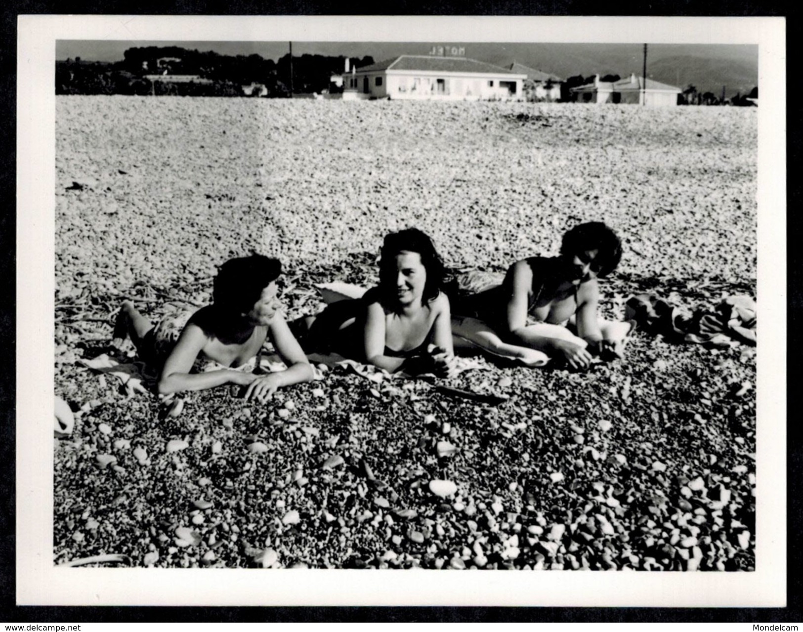 Photo 12 X 9 - Trois Femmes En Maillot De Bain à La Plage Pin Up Années 60 --- Del099 - Pin-up