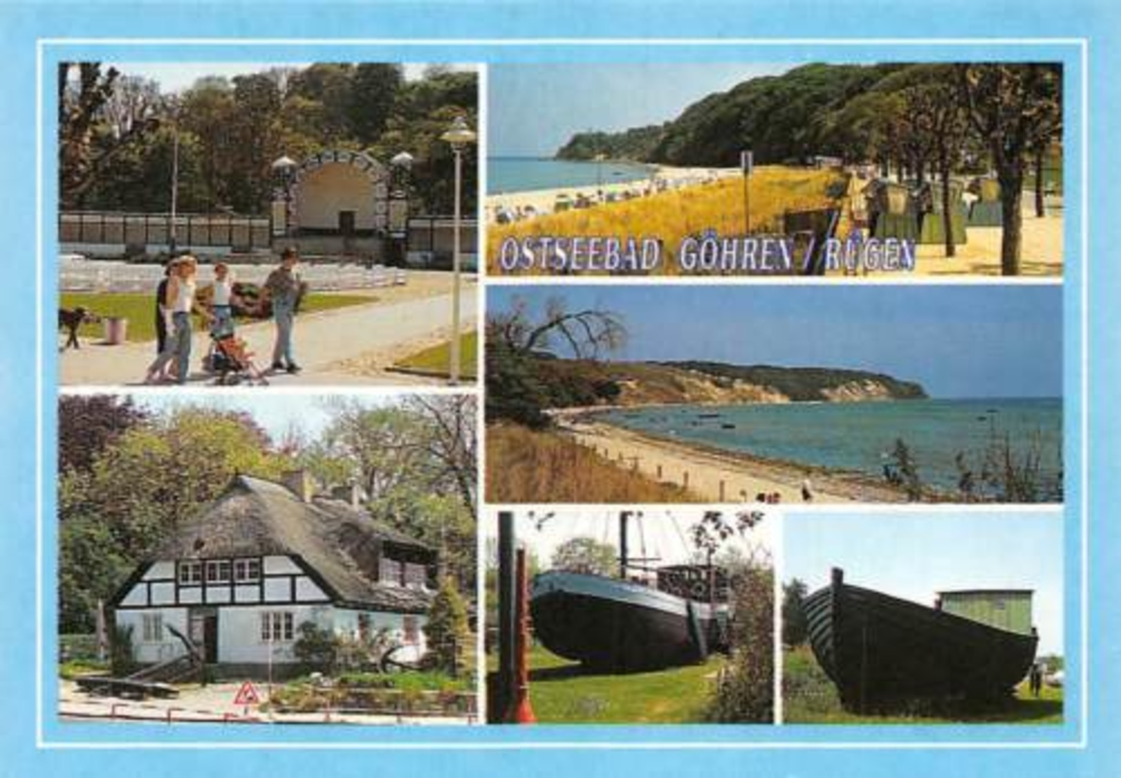 Ostseebad Goehren Ruegen, Musikpavillon, Ligger Denkmal, Museumsschiff "Luise" - Sonstige & Ohne Zuordnung