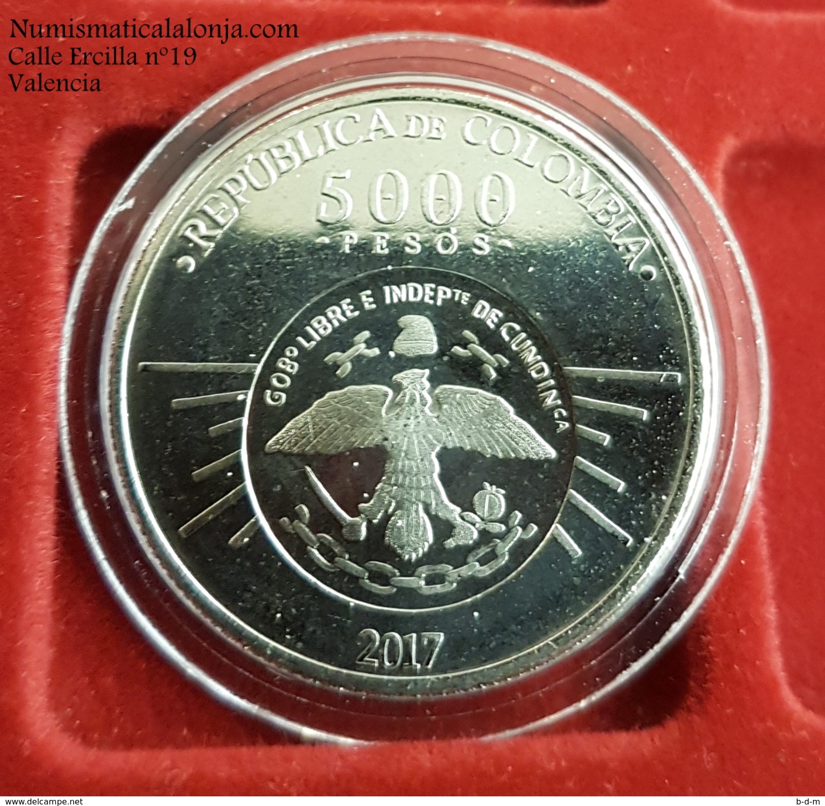 Colombia 5000 Pesos Cundinamarca 2017 Km New SC UNC - Colombia