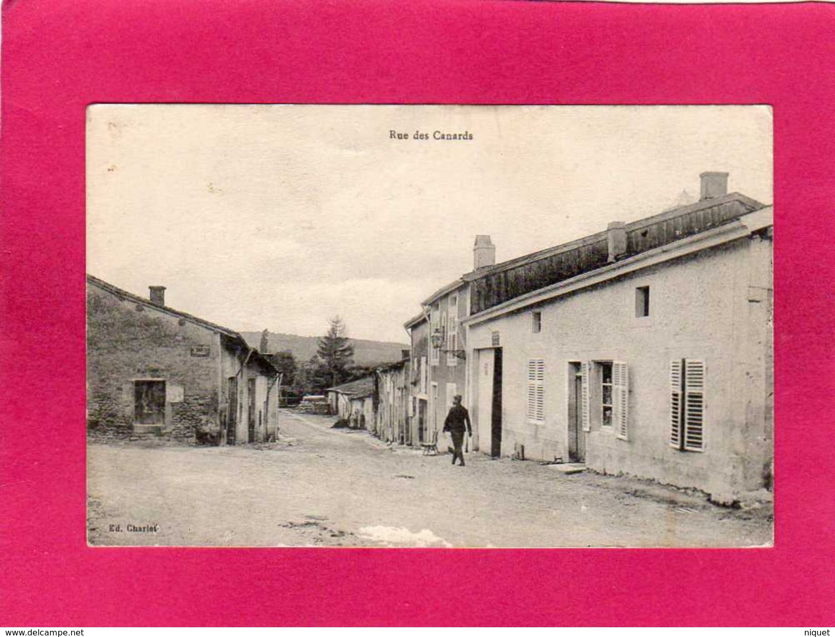 55 Meuse, Pierrefitte Sur Aire, Rue Des Canards, Animée, 1916, (Charlet) - Pierrefitte Sur Aire