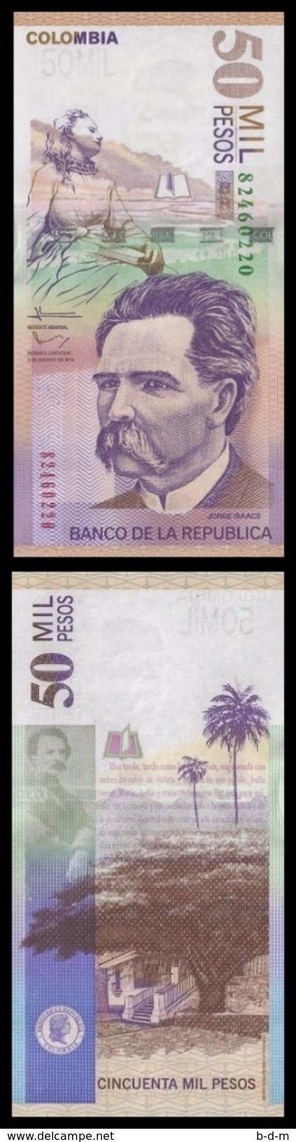 Colombia 50000 Pesos 2014 Pick 455 New SC UNC - Kolumbien