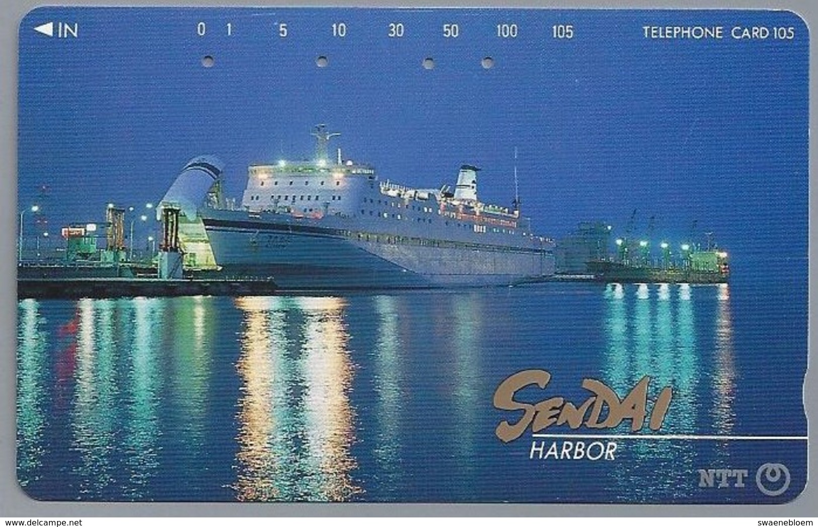 JP.- Japan, Telefoonkaart. Telecarte Japon. NTT. TELEPHONE CARD 105. SENDAI. SCHIP - Boten