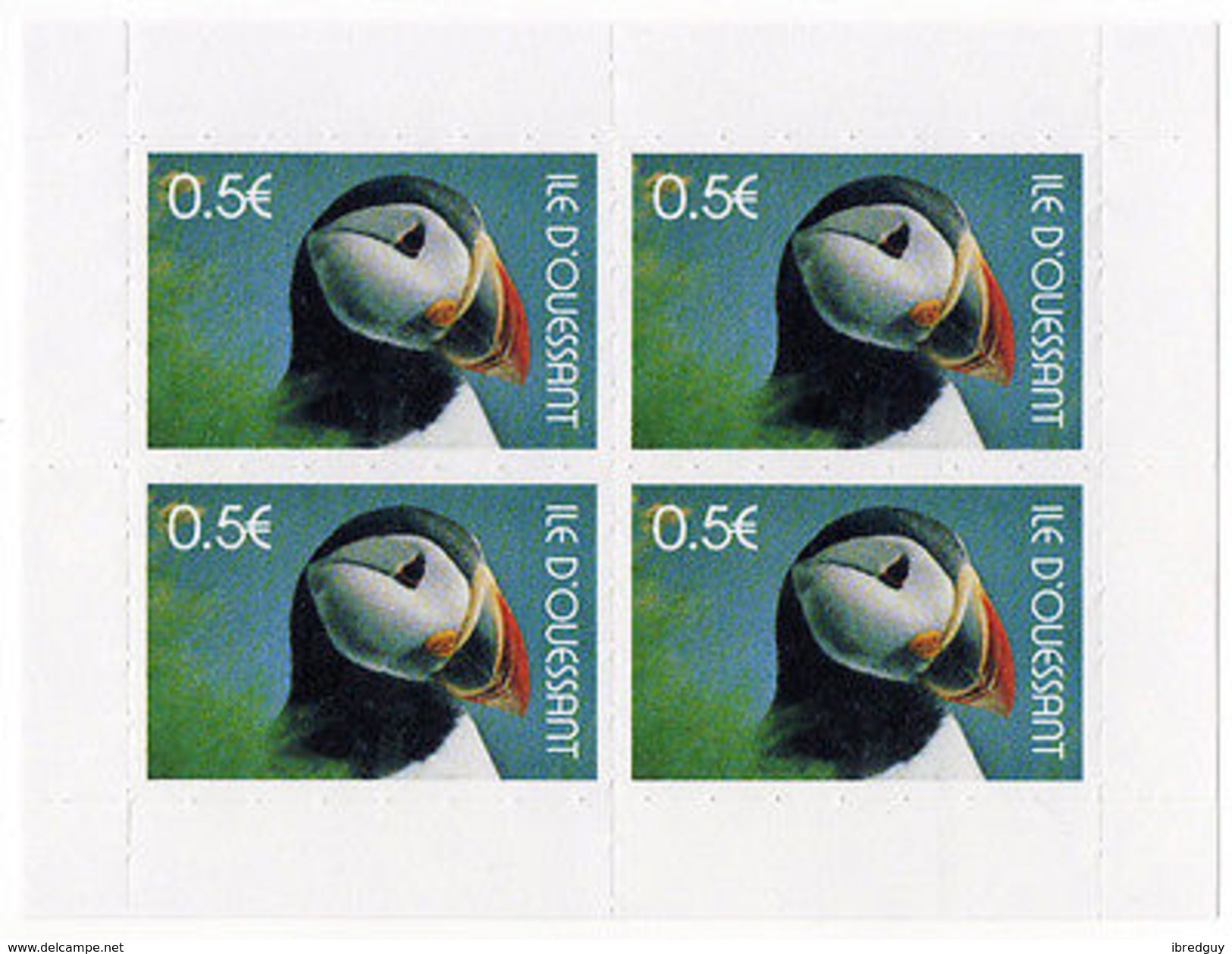 (I.B-JA) France Cinderella : Ile D'Ouessant 50c Mini-Sheet (Puffin) - Europe (Other)