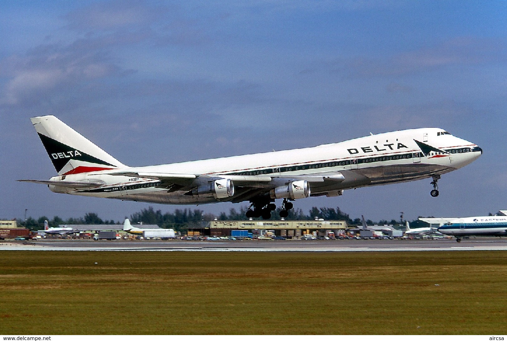 Aviation Postcard-737-DELTA AIR LINES Boeing 747 - 1946-....: Moderne