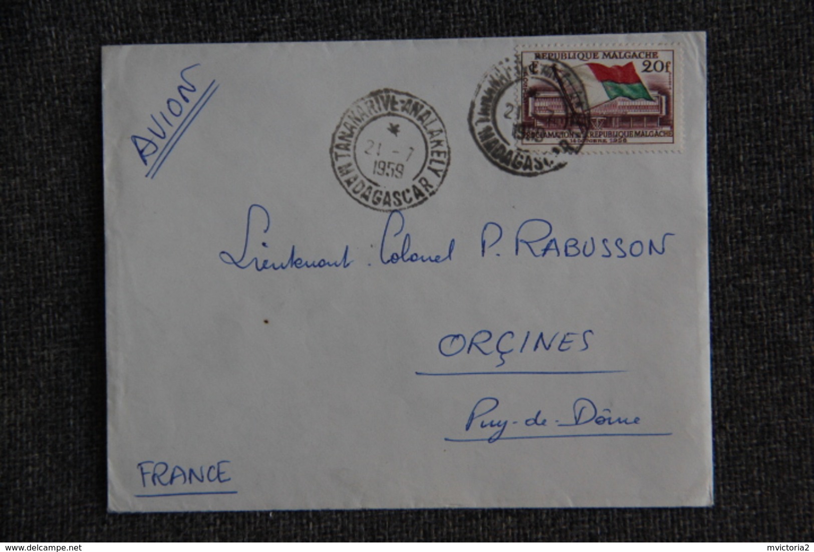 Lettre De MADAGASCAR Vers FRANCE - Covers & Documents