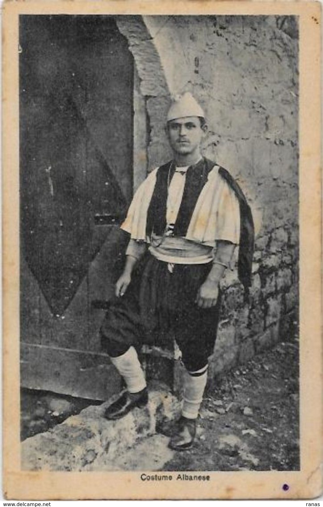 CPA Albanie Albania écrite Types - Albanien