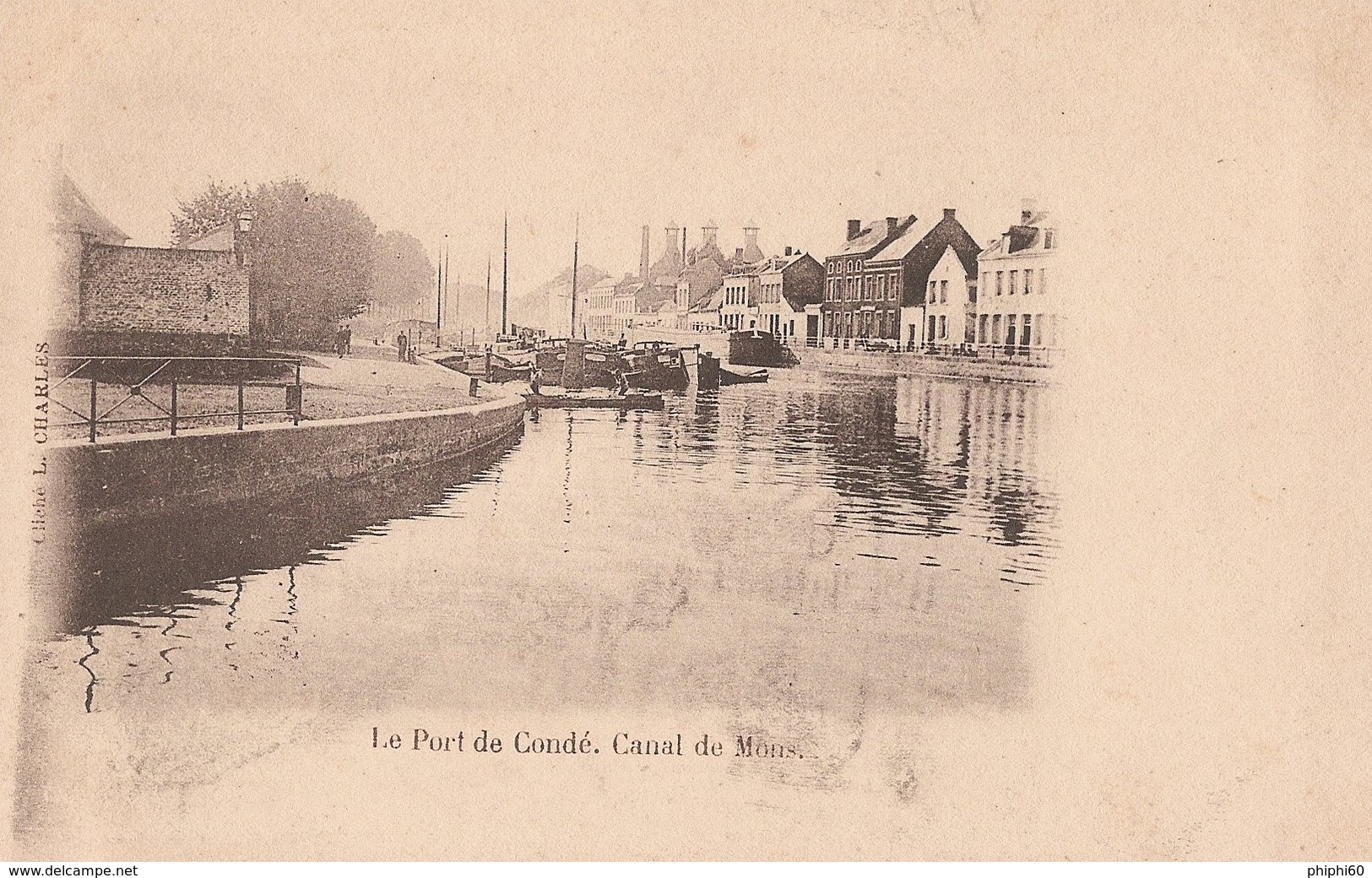 CONDE  -  59  -  Le Port De Condé - Canal De Mons - Conde Sur Escaut
