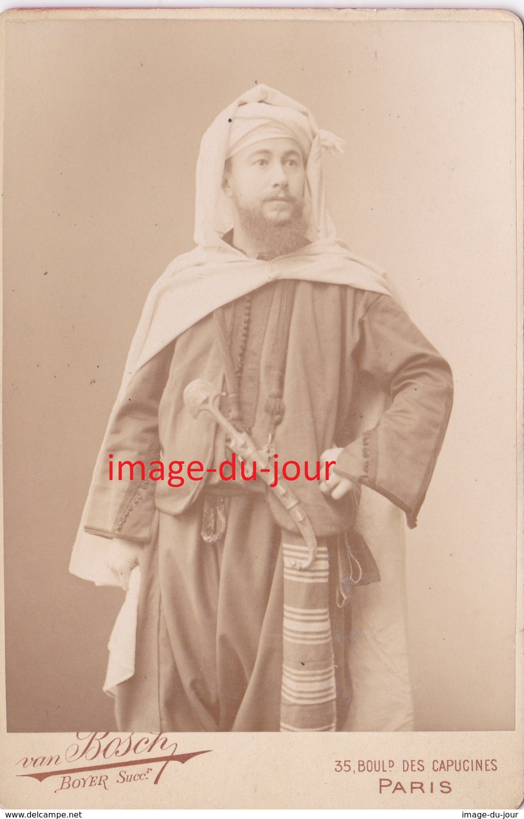 Photo XIX  Charles Soller Explorateur Du Maroc Du Sahara Du Soudan .... Dédicace Autographe - Célébrités