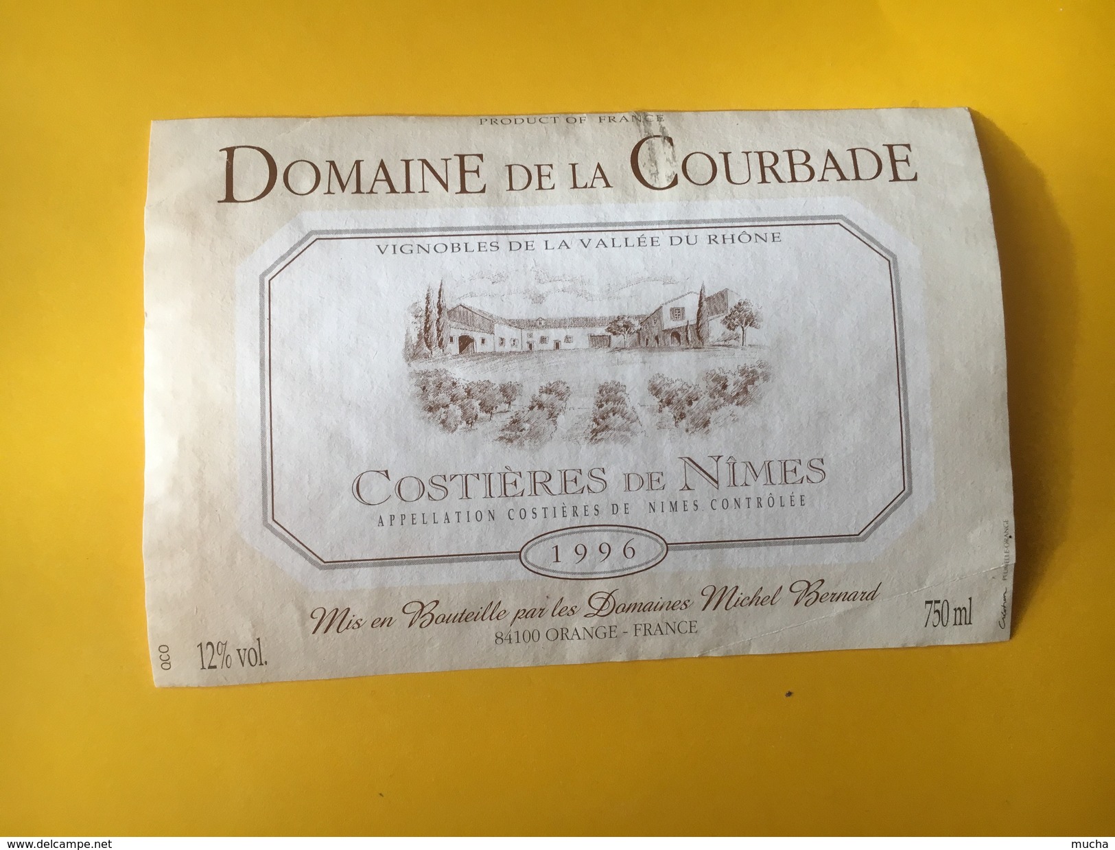 5819 - Domaine De La Courbade 1996 Costières De Nîmes - Languedoc-Roussillon