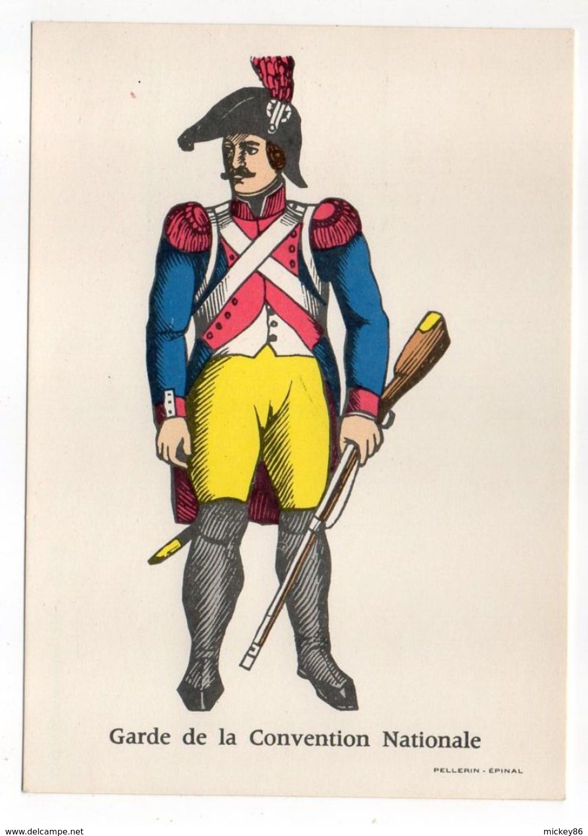 Histoire--Collection D'uniformes--Garde De La Convention Nationale (soldat)  --Imagerie Pellerin Epinal - Histoire