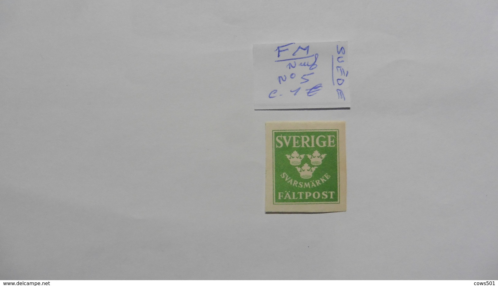 Suède : Timbre Neuf FM  :N° 5 - Militärmarken