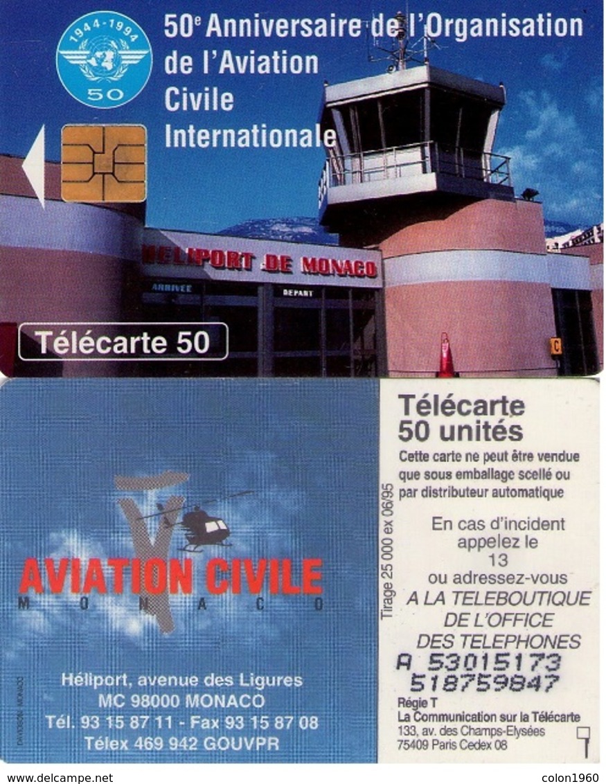 MONACO. Aviation Civile. 1995-06. 25000 Ex. MCO-48. (419) - Mónaco