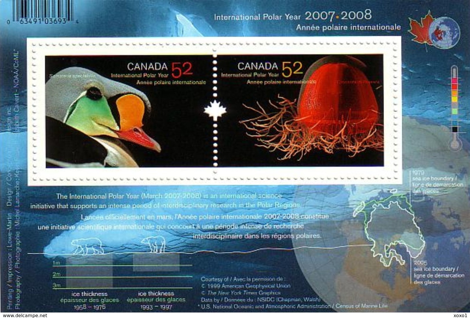 Canada 2007 MiNr. (Block 91) Kanada BIRDS MARINE LIFE POLAR YEAR S\sh  MNH** 2.20 € - Anno Polare Internazionale