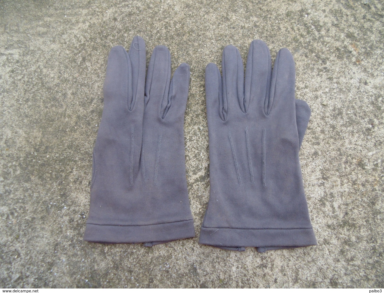 Paire De Gants En Tissu Allemand D'officier De Taille 7 1/2 époque Ww2 - 1939-45