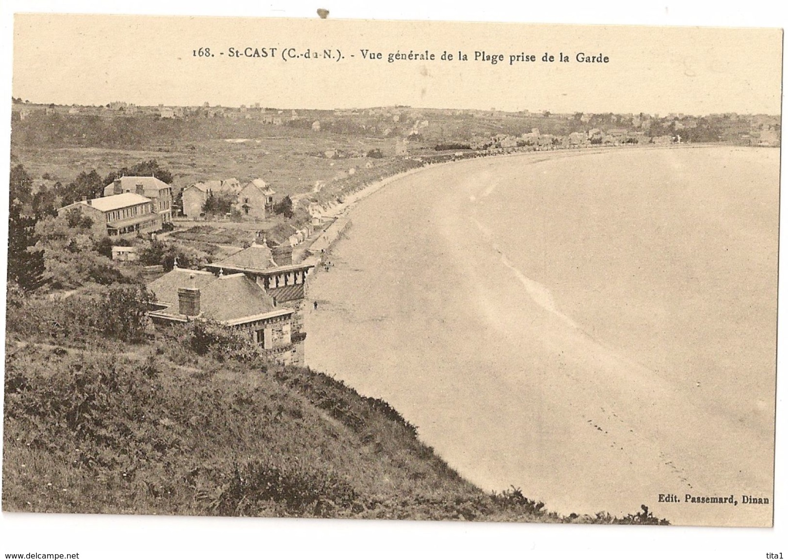 22-3- St-Cast - Vue Générale De La Plage Prise De La Garde - Saint-Cast-le-Guildo