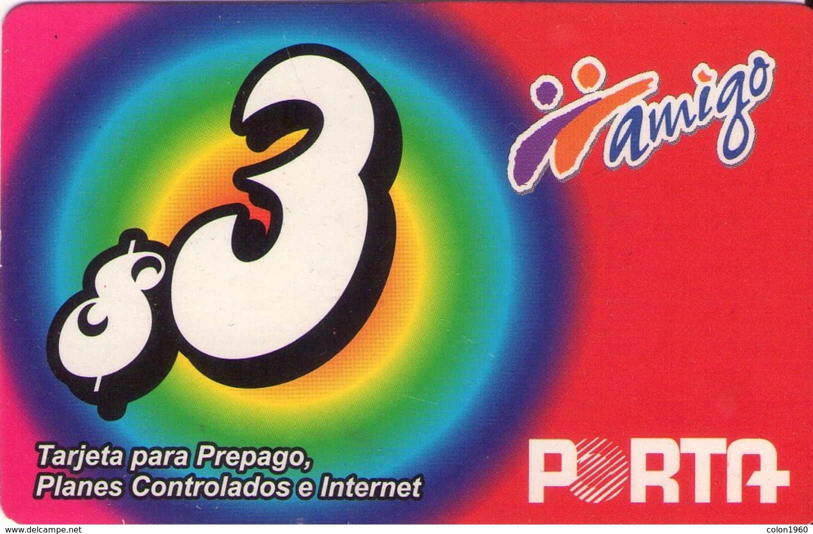 TARJETA TELEFONICA DE ECUADOR (PORTA-AMIGO) (752) - Equateur