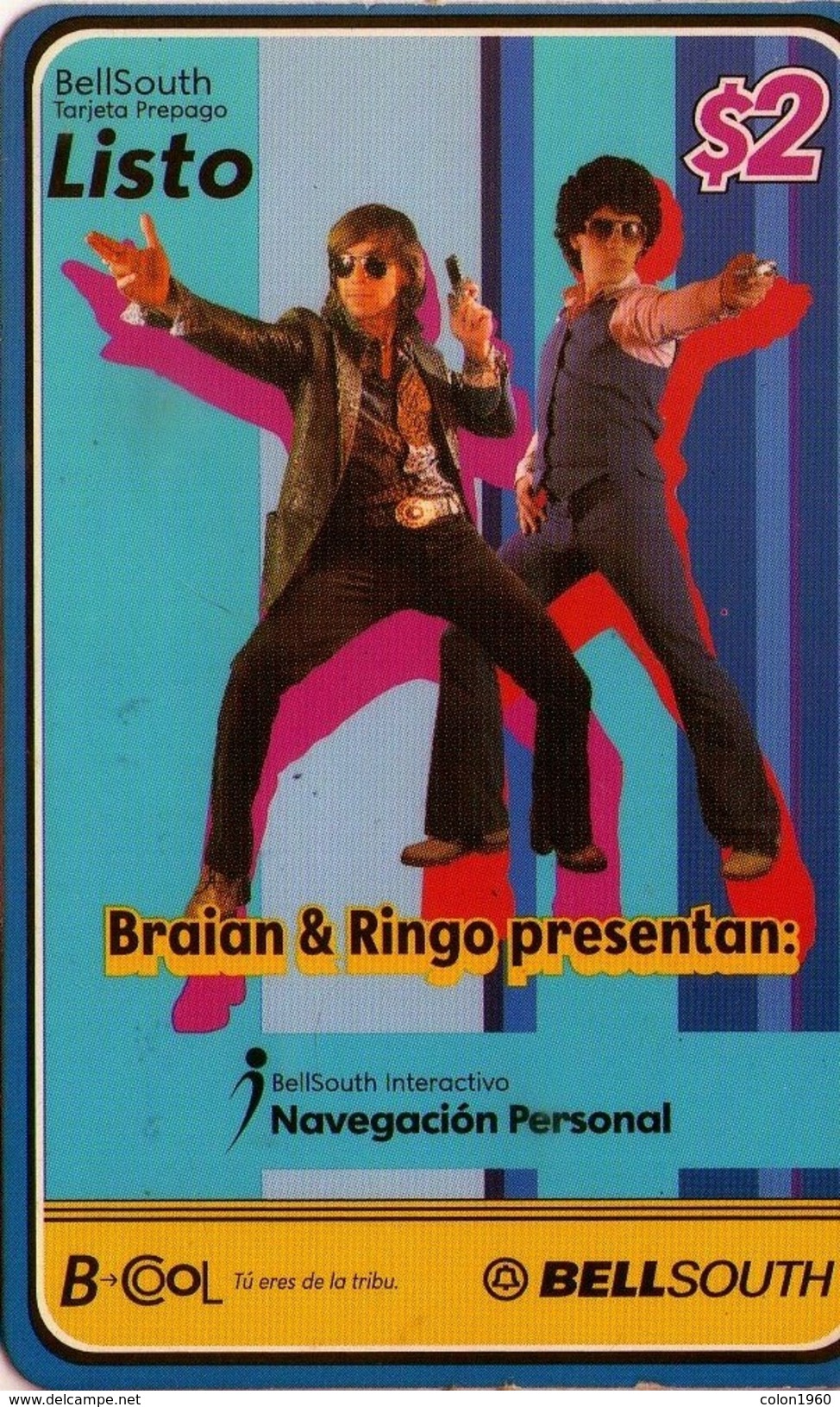 ECUADOR. BRAIAN Y RINGO. PREPAGO. Navegación Personal. 2004-12. EC-BSP-142B. (757) - Ecuador