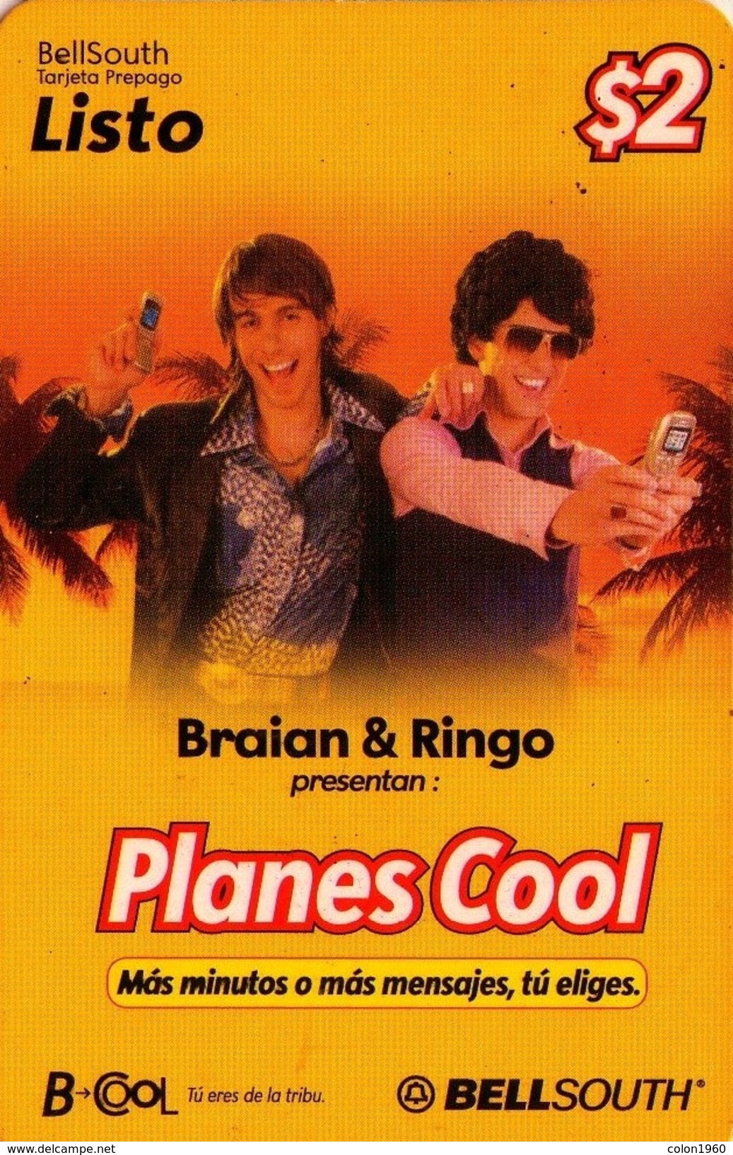 ECUADOR. BRAIAN Y RINGO. PREPAGO. Planes Cool. 2005-10. EC-BSP-145E. (759) - Equateur