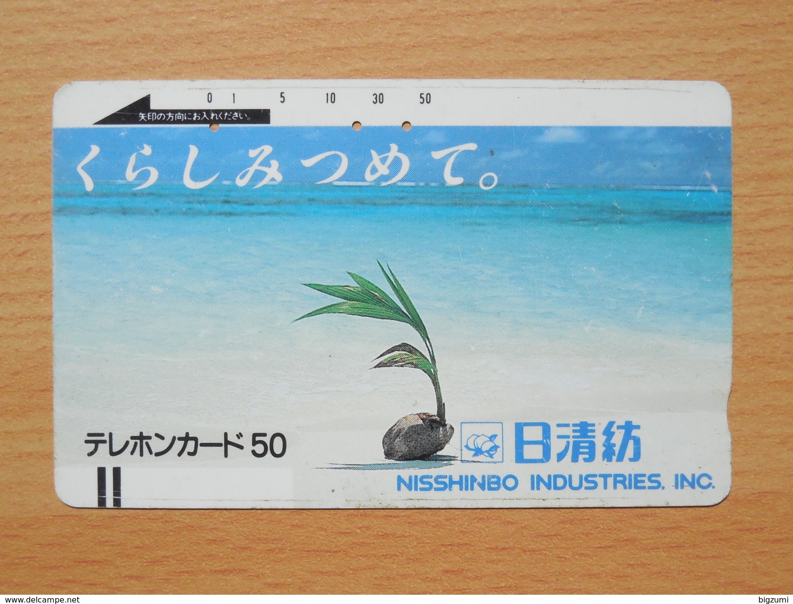 Japon Japan Free Front Bar, Balken Phonecard - 110-5721 / Plant, Pflanze, - Japan