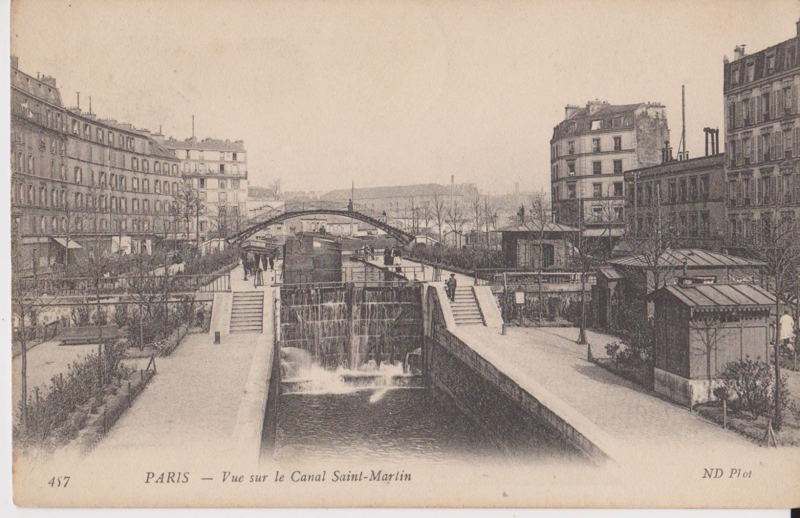 457 - Paris - Vue Sur Le Canal Saint-Martin - ND Phot - Arrondissement: 10