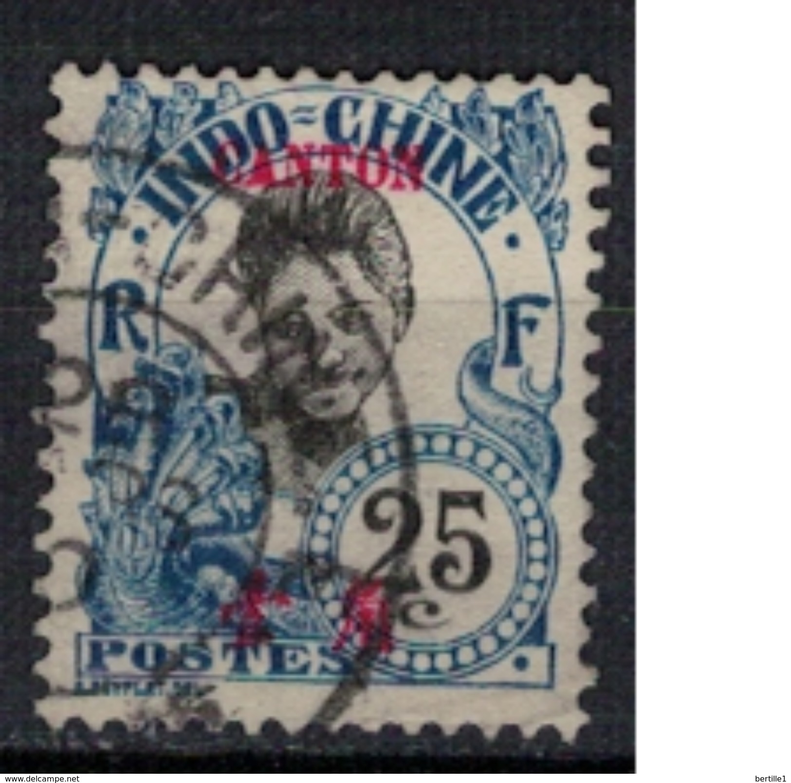 CANTON      N°  YVERT   57    ( 1 )        OBLITERE       ( O   2/16 ) - Used Stamps