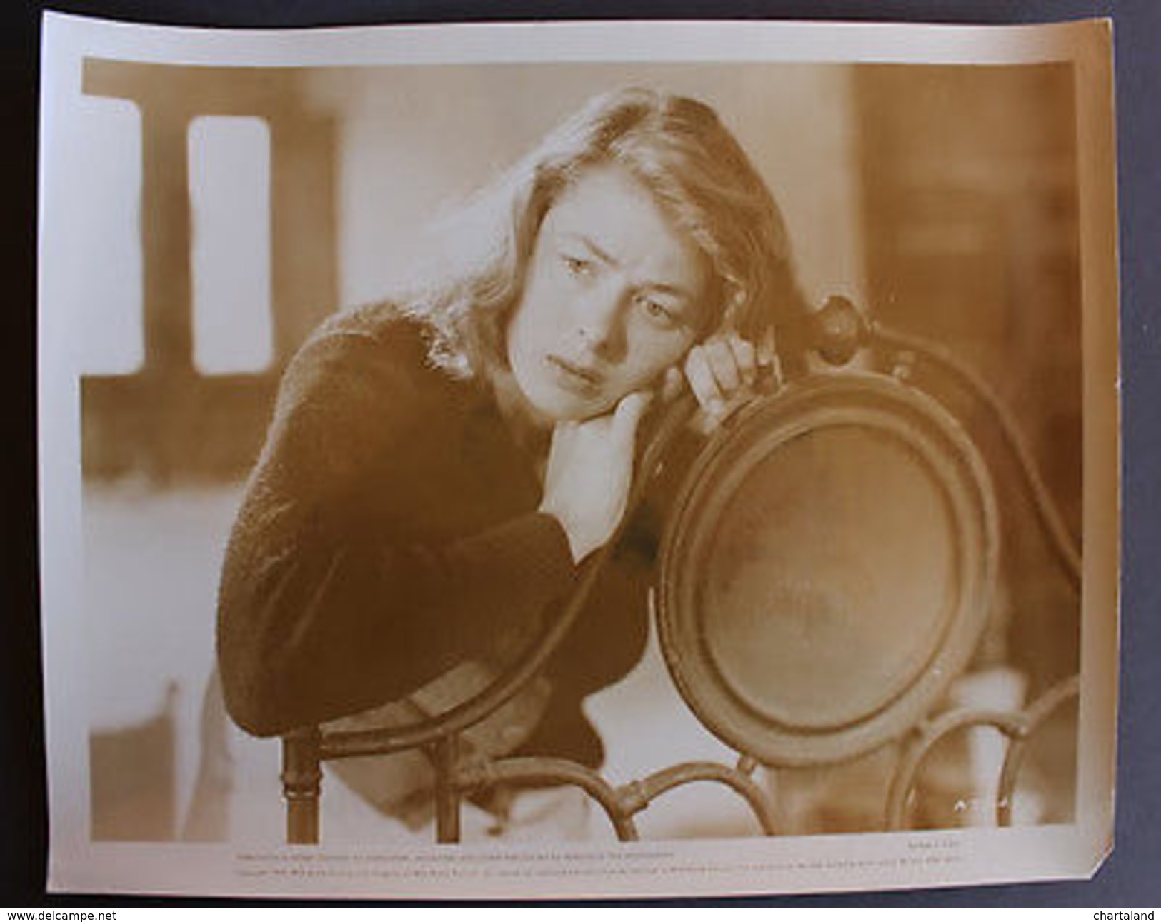 Fotografia D'epoca Cinema Attrice Ingrid Bergman Sul Set Di Stromboli 1950 - Autres & Non Classés