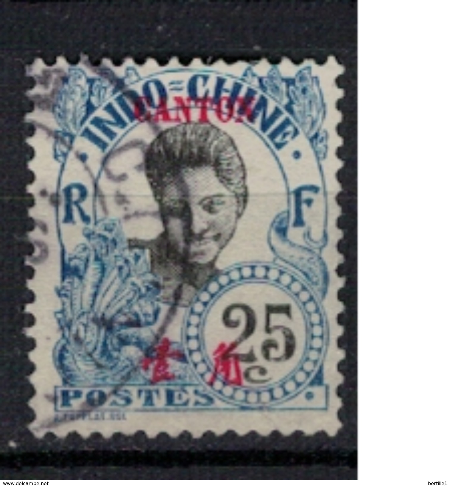 CANTON      N°  YVERT   57    ( 3 )        OBLITERE       ( O   2/16 ) - Used Stamps