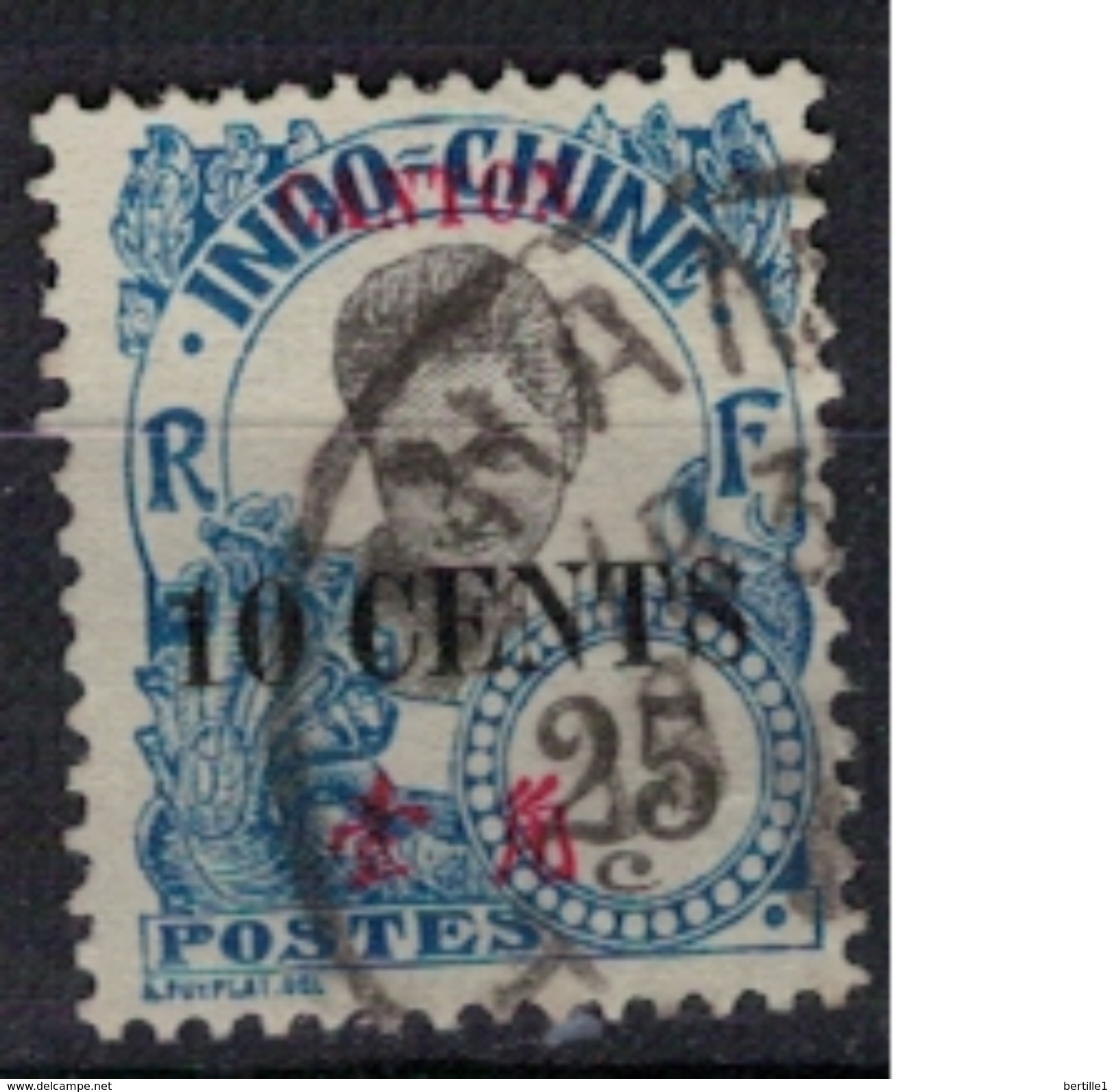 CANTON      N°  YVERT      74    ( 2 )     OBLITERE       ( O   2/16 ) - Used Stamps
