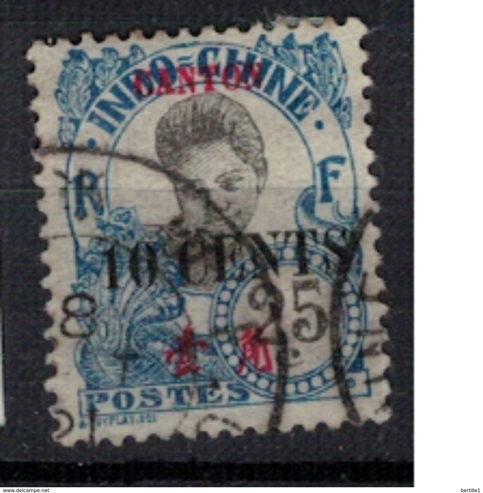 CANTON      N°  YVERT      74    ( 4 )     OBLITERE       ( O   2/16 ) - Used Stamps