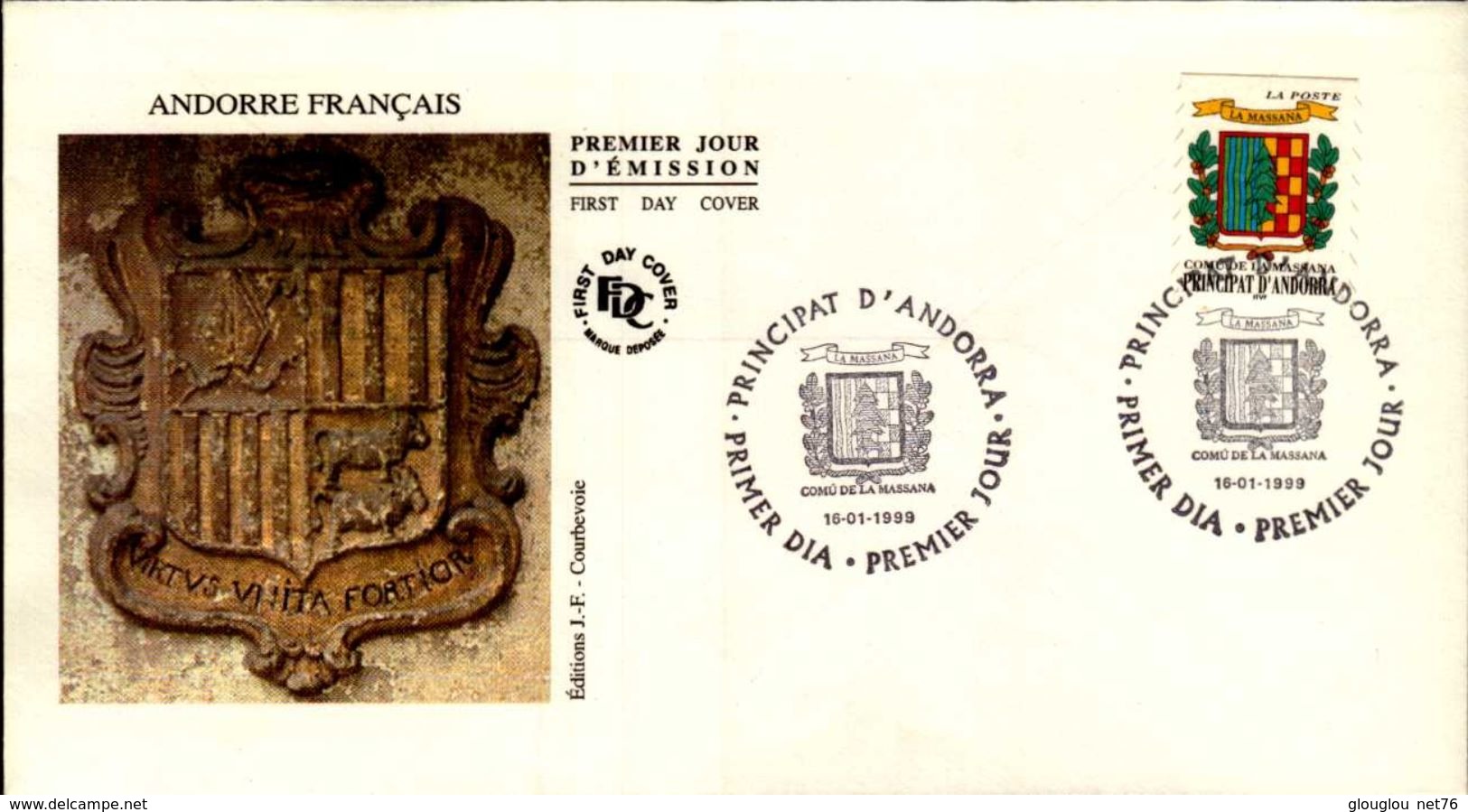 ENVELOPPE 1er JOUR ..1999...ANDORRE FRANCAIS - Used Stamps