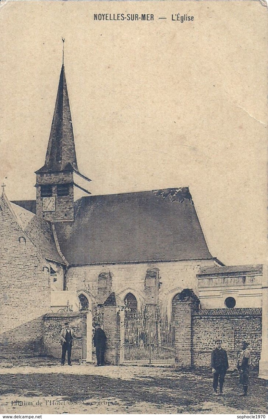 SOMME - 80 - NOYELLES SUR MER - L'église - Petite Animation - Noyelles-sur-Mer