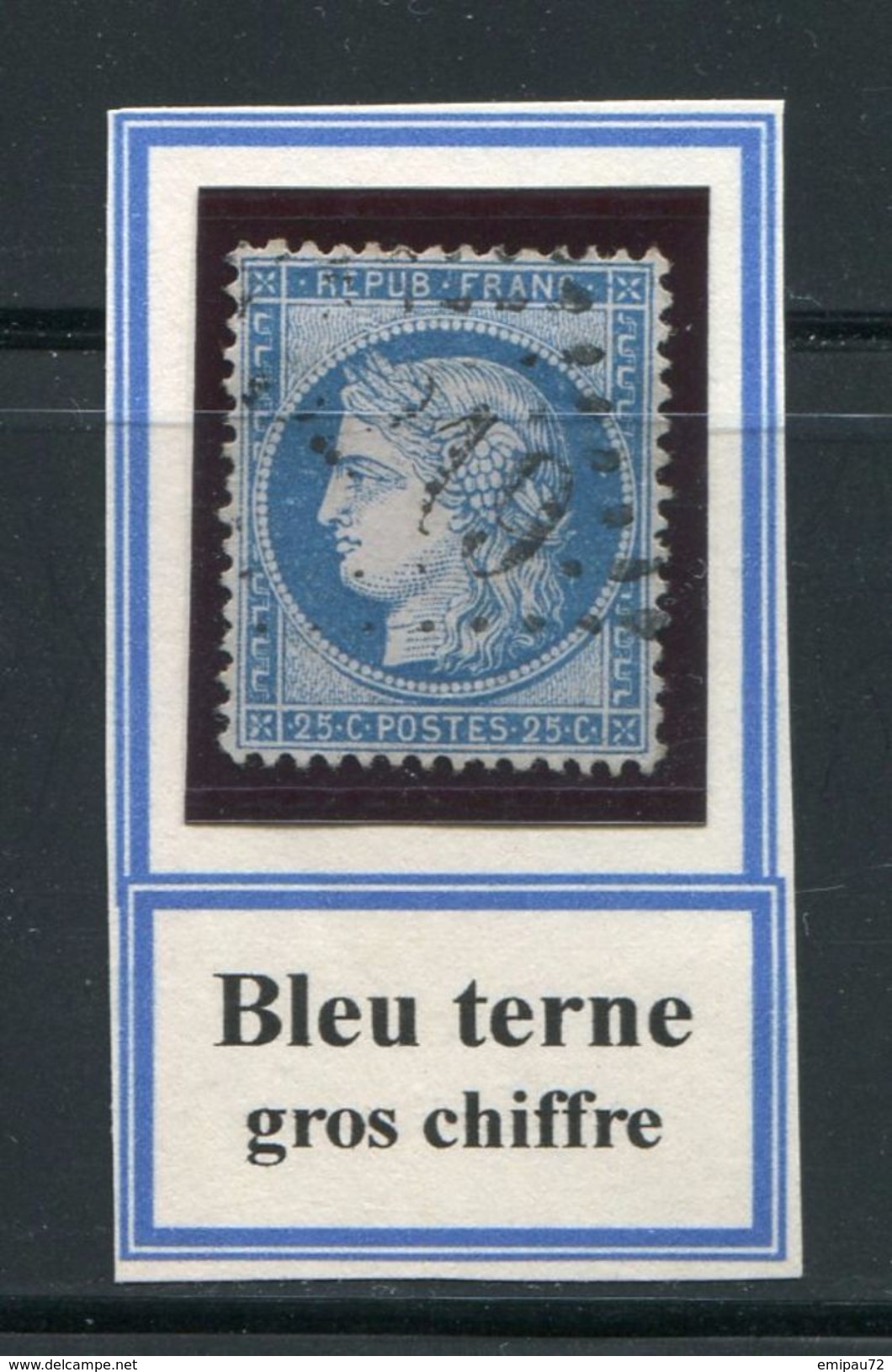 FRANCE- Y&T N°60B- Oblitération Gros Chiffre - 1871-1875 Ceres