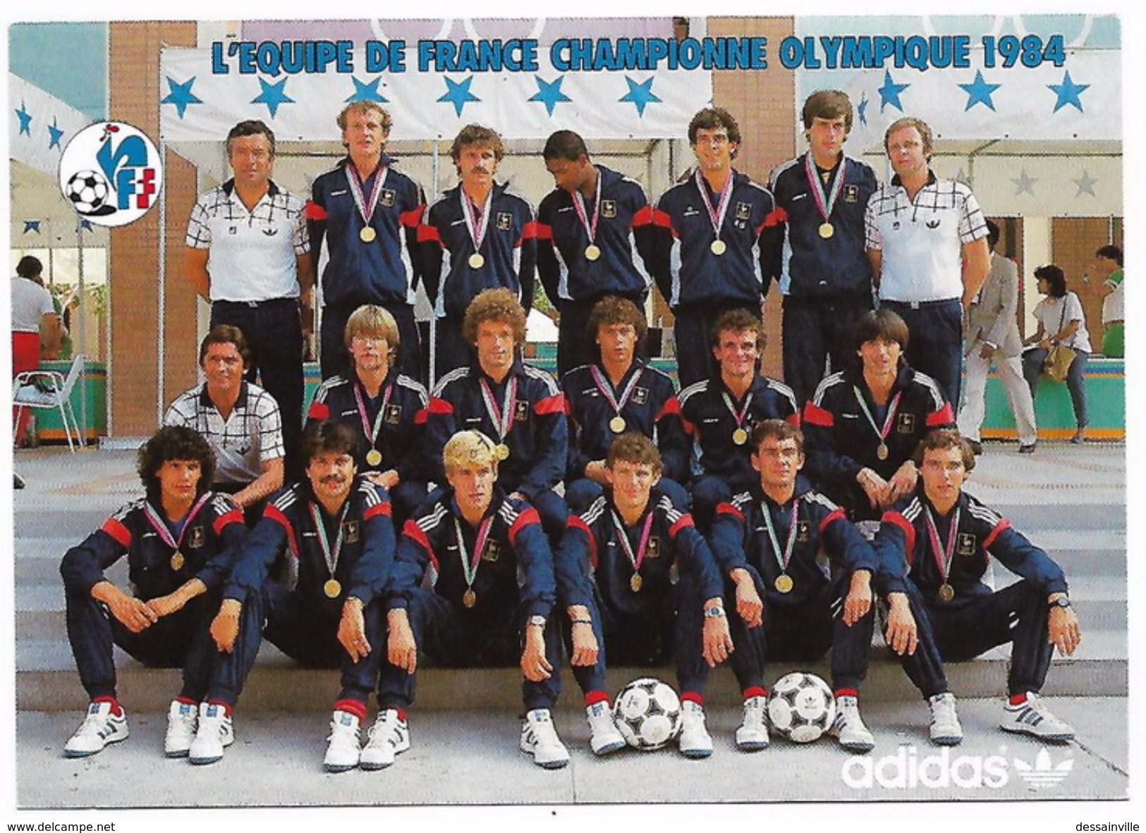 FOOTBALL - L'équipe De FRANCE Championne Olympique 1984 - Calcio