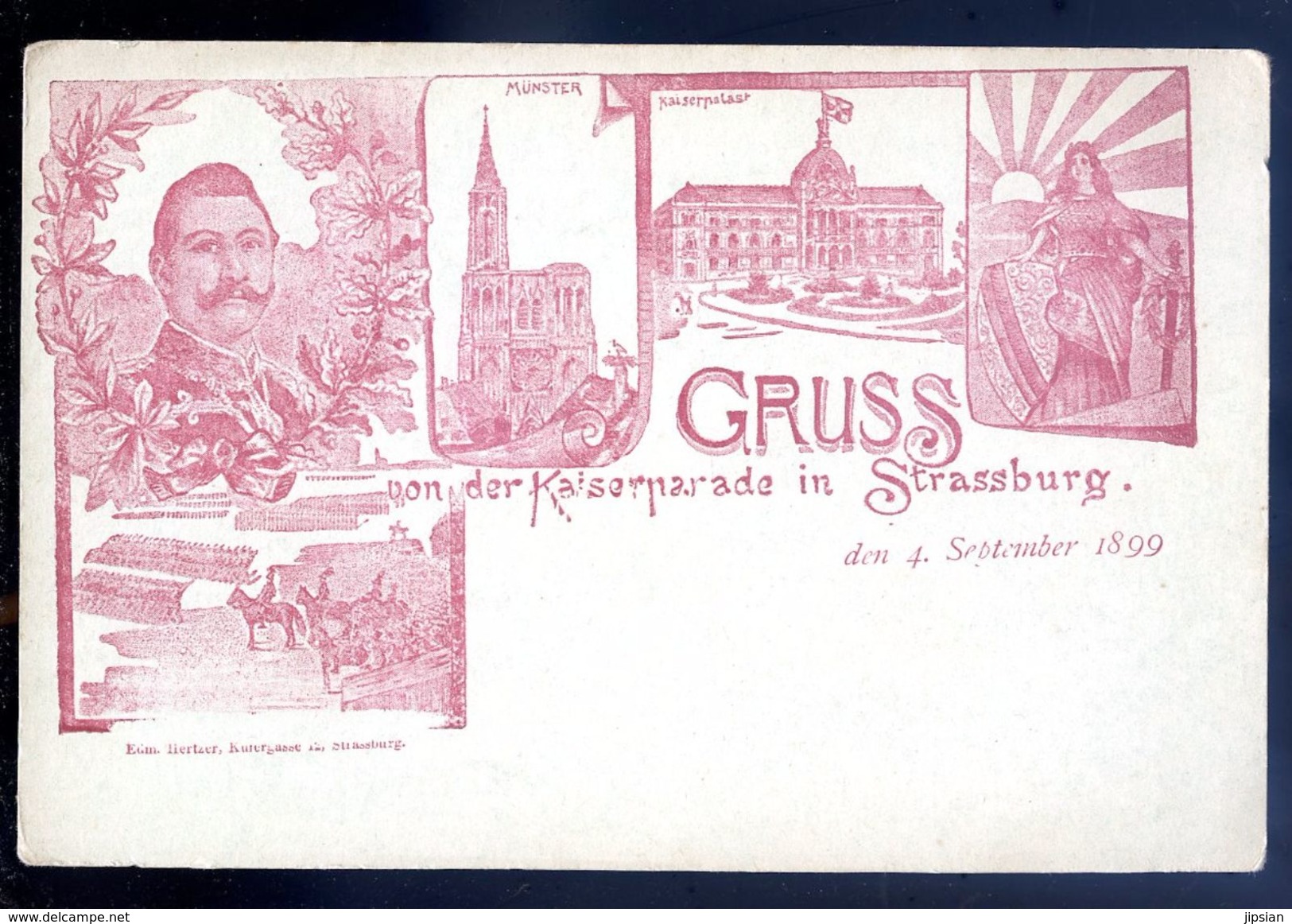 Cpa Du 67 Strasbourg -- Gruss Von Der Kaiserparade In Strassburg Den 4 September 1899    SEP17- 60 - Strasbourg