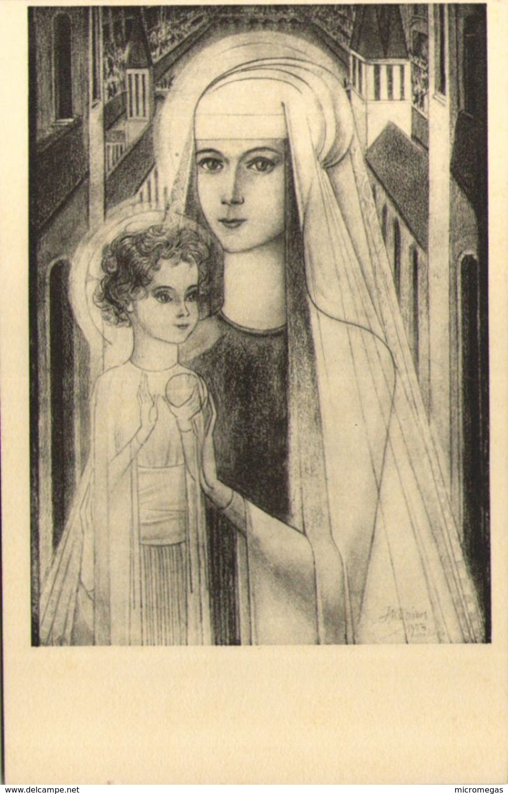 Jan TOOROP - Maria Met Staand Kindeke - Toorop, Jan