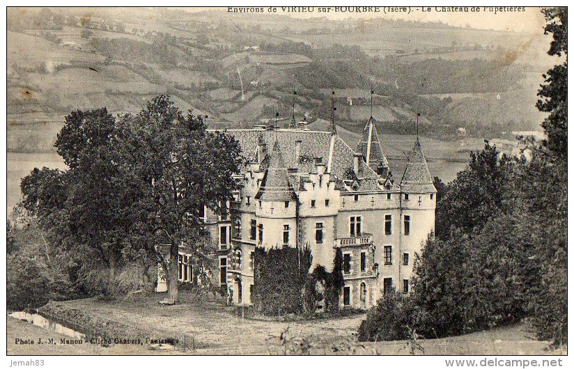 Environs De Virieu Sur Bourbre Le Chateau De Pupetieres 1921(LOT 19) - Virieu